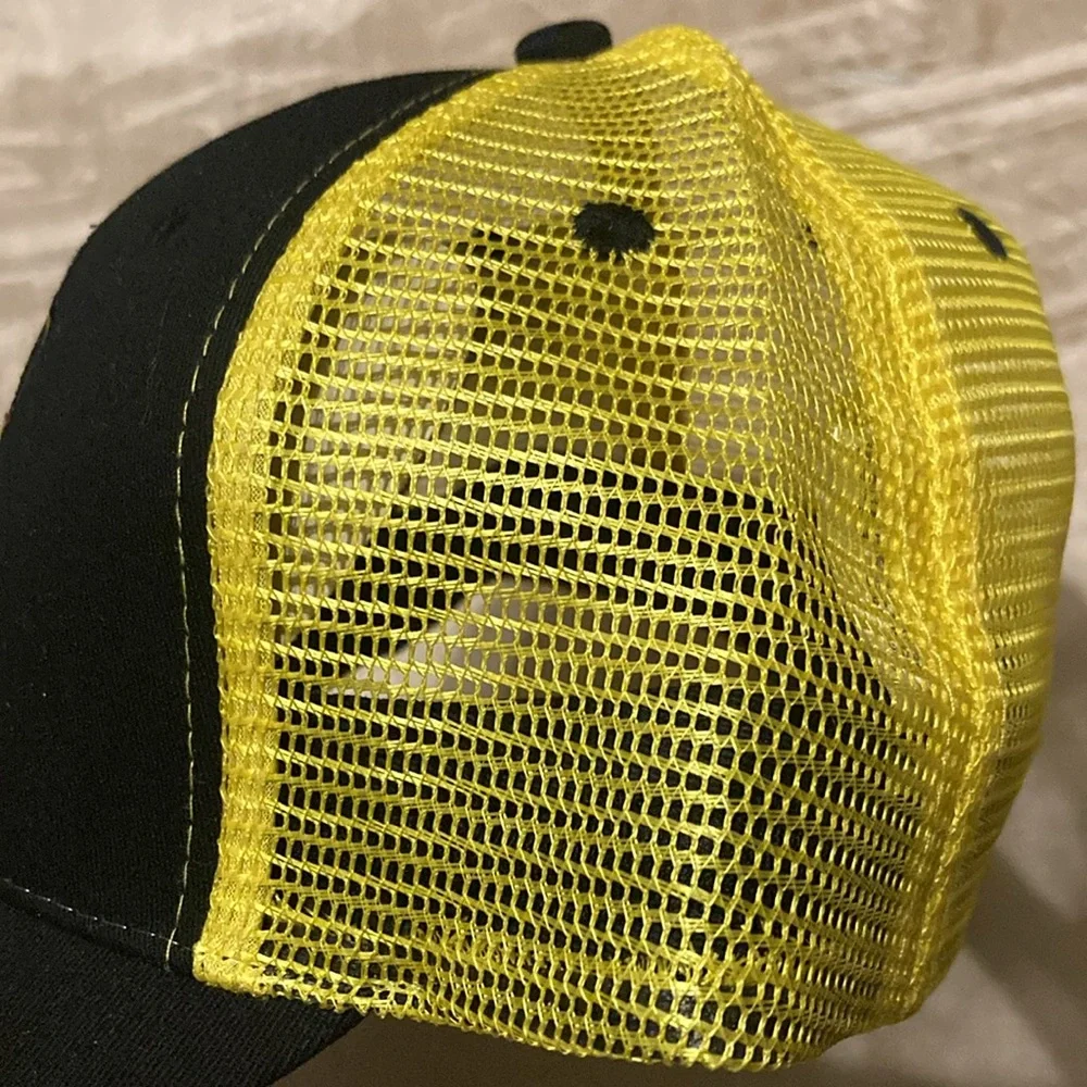 John Deere Black Yellow Hat